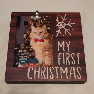 My First Christmas Pet Picture Frame